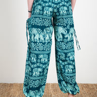 Kids Floral Elephant Harem Pants