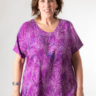 Kimber Batik Short Sleeve Tunic