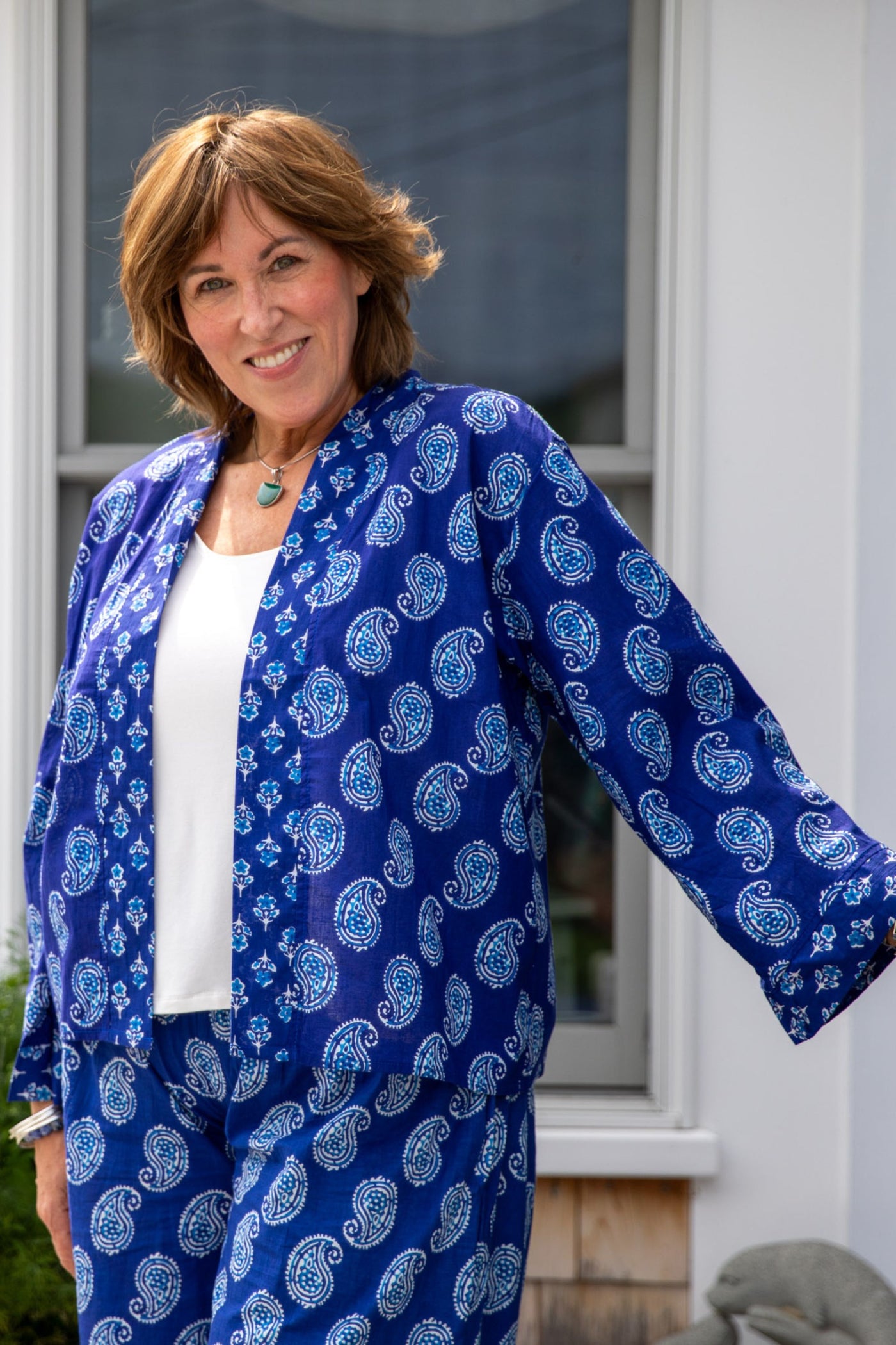 Kiraana Tonal Cotton Cardigan