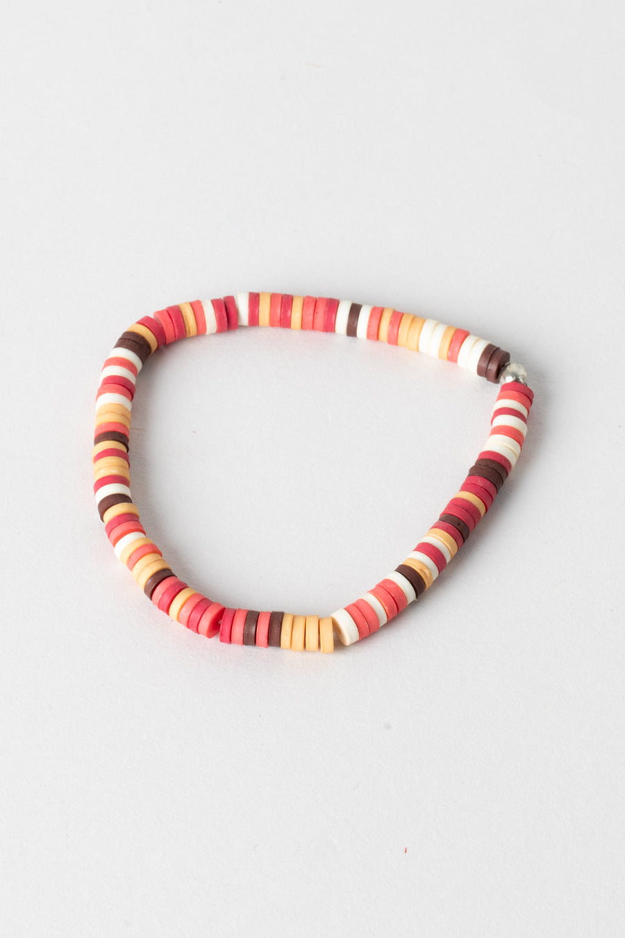 La Playa Stretchy Silver Beaded Bracelet
