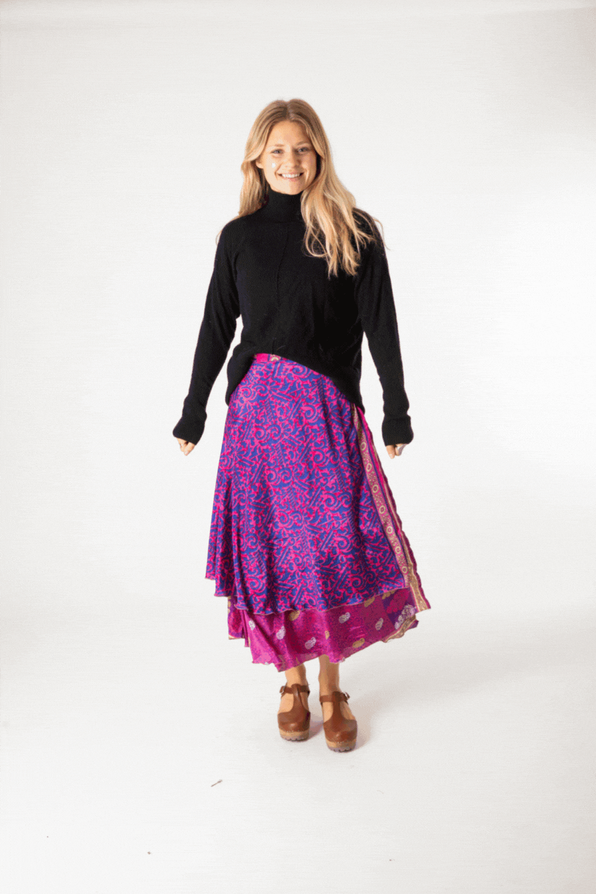 Long magic wrap skirt instructions sale