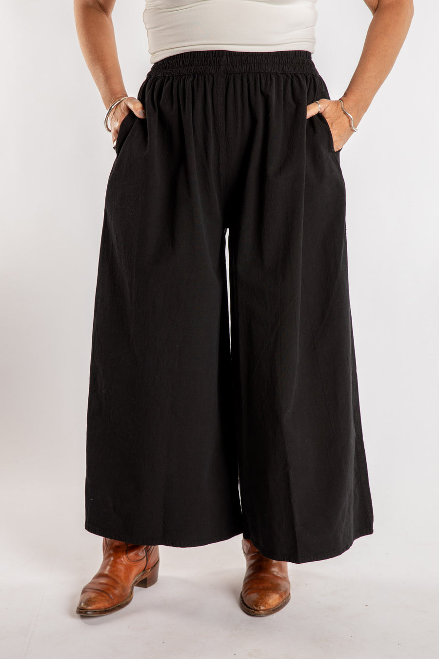 Lung Ta Cotton Palazzo Pants