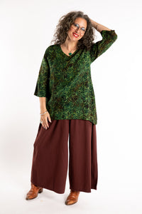 Lung Ta Cotton Palazzo Pants
