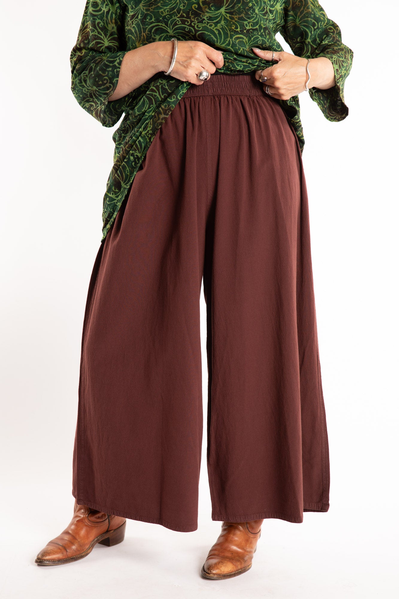 Lung Ta Cotton Palazzo Pants