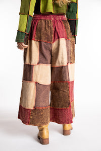 Lung Ta Patchwork Palazzo Pants