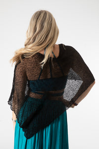 Sophie is wearing capulet in black