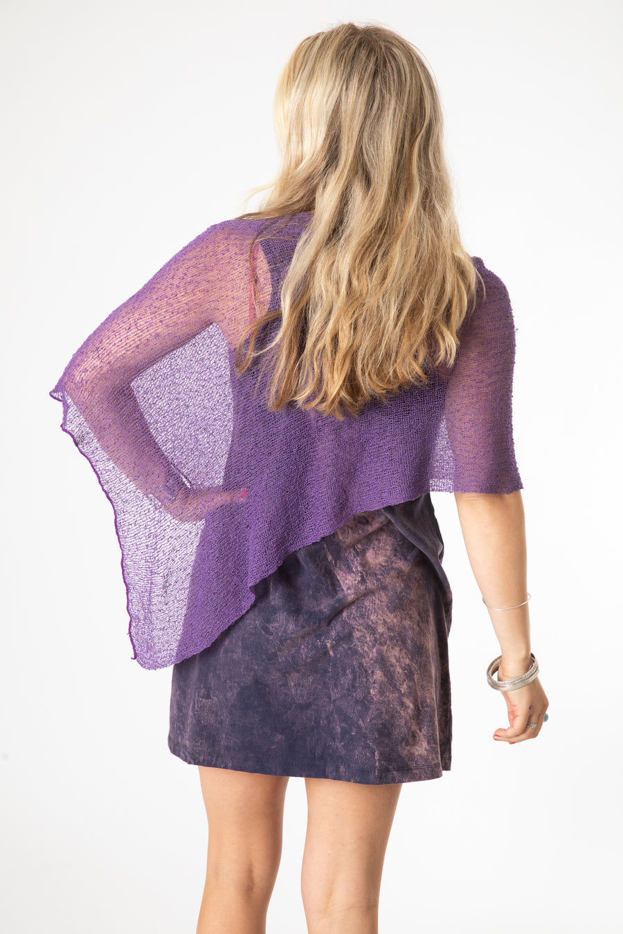 Sophie is wearing capulet in lavender