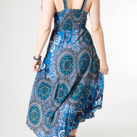 Meadow Flora Mandala Plunge Dress