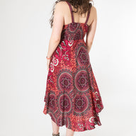 Meadow Flora Mandala Plunge Dress