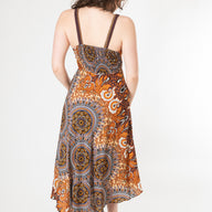 Meadow Flora Mandala Plunge Dress