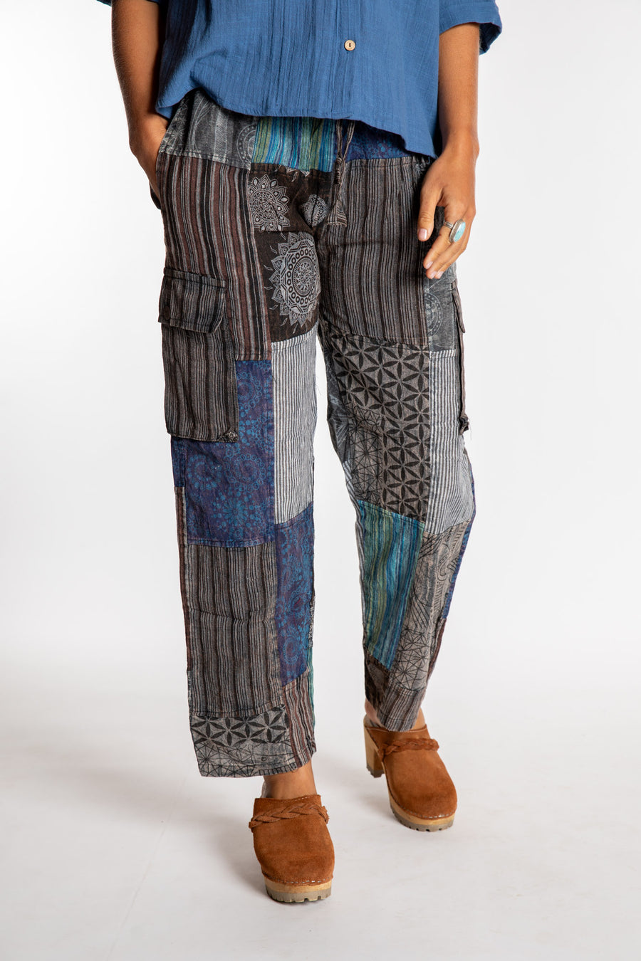 Mela Patchwork Cargo Pants