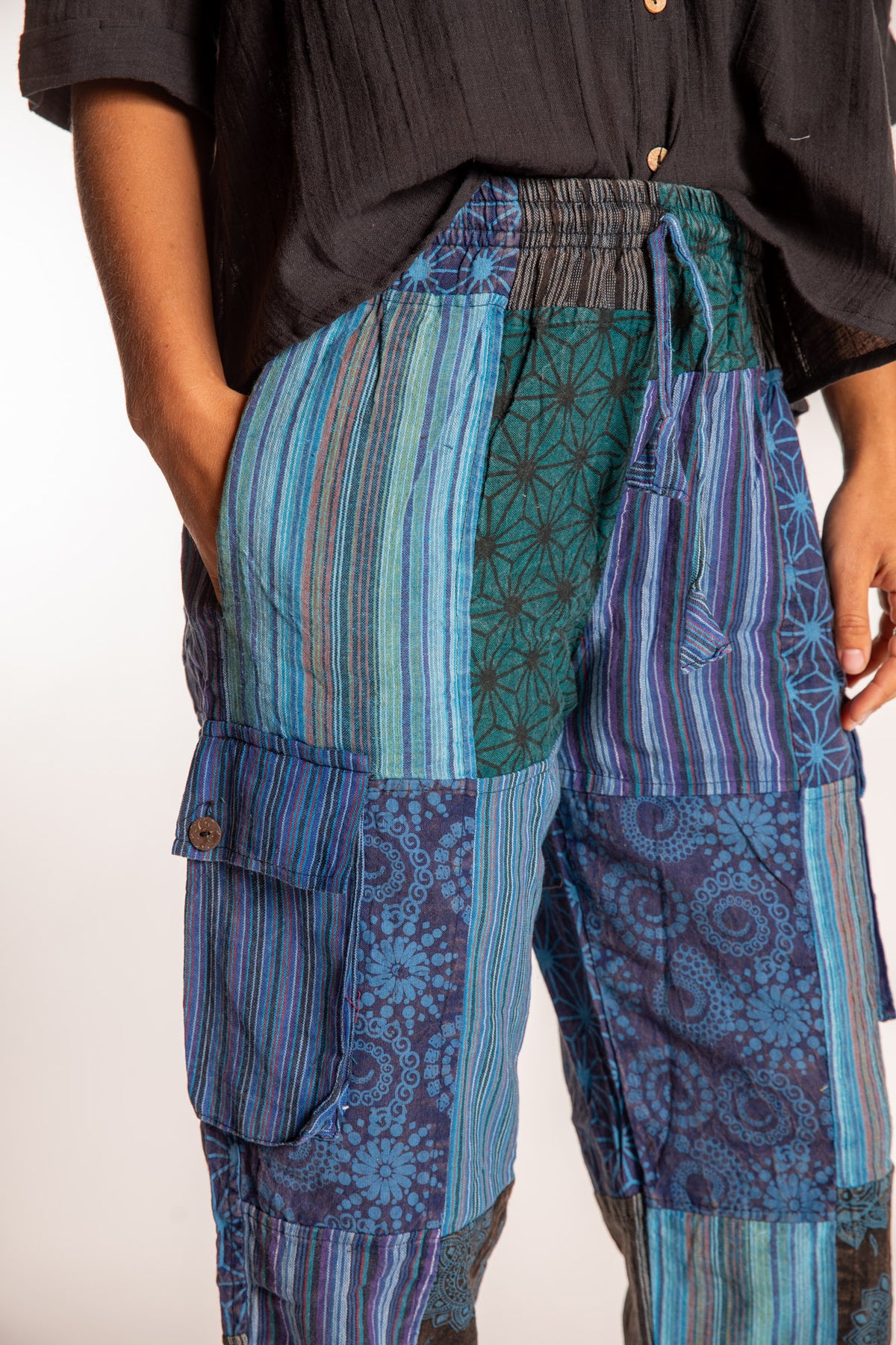 Mela Patchwork Cargo Pants