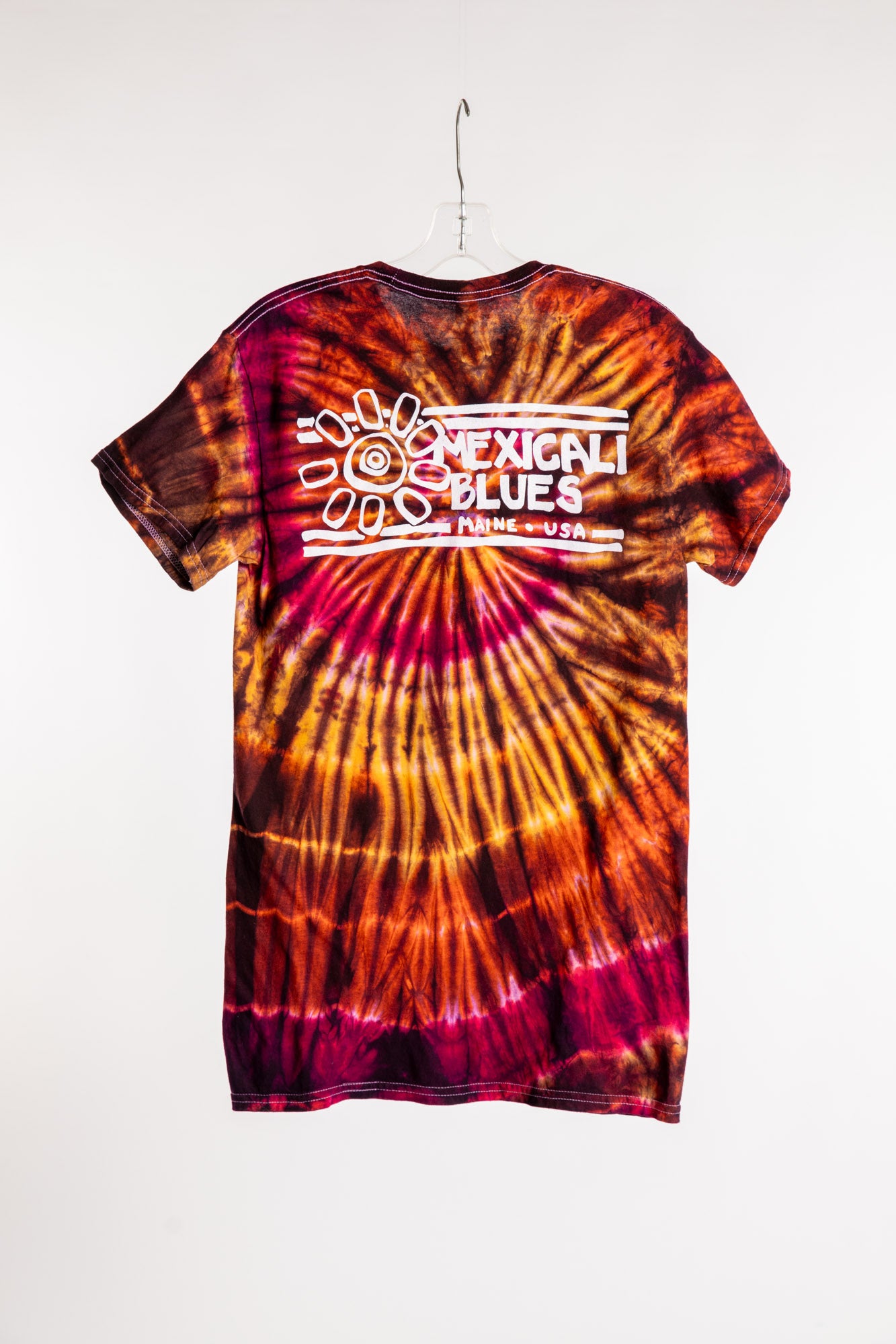 Mexicali Flower Logo Tie Dye T in Orange and Pink