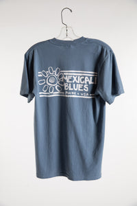 Mexicali Maine License Plate T in Blue Jean