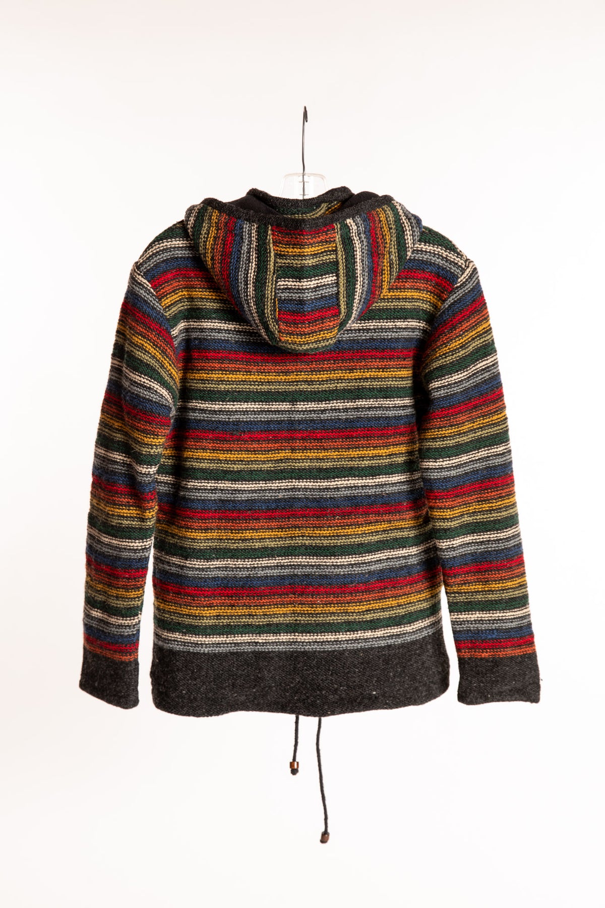 The Large Mexicali Wool Hoodie Jacket in Multi Stripe