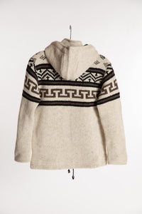 The Large Mexicali Wool Hoodie Jacket in Natural