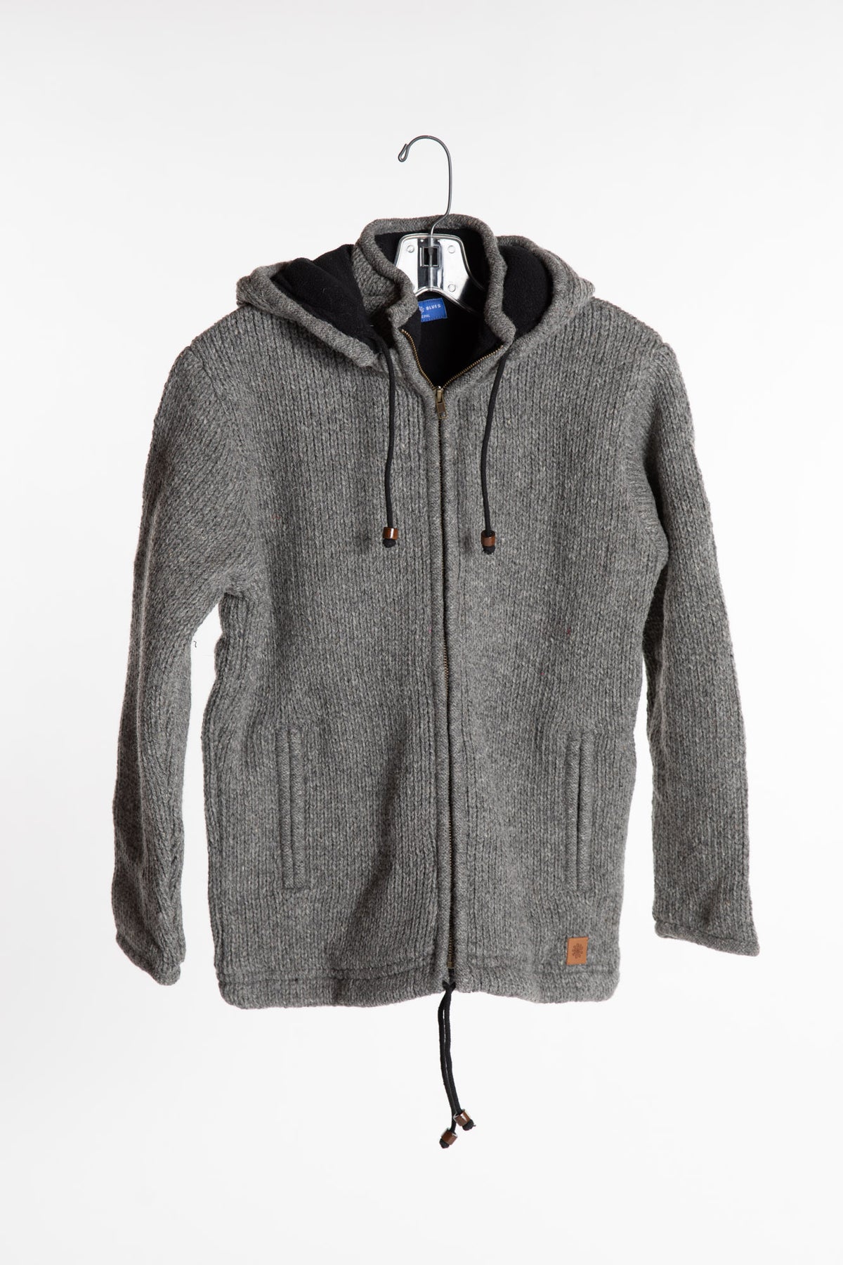 The Large Mexicali Wool Hoodie Jacket in Gray