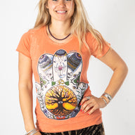 Mexicali Sacred Symbols Womens T-Shirt