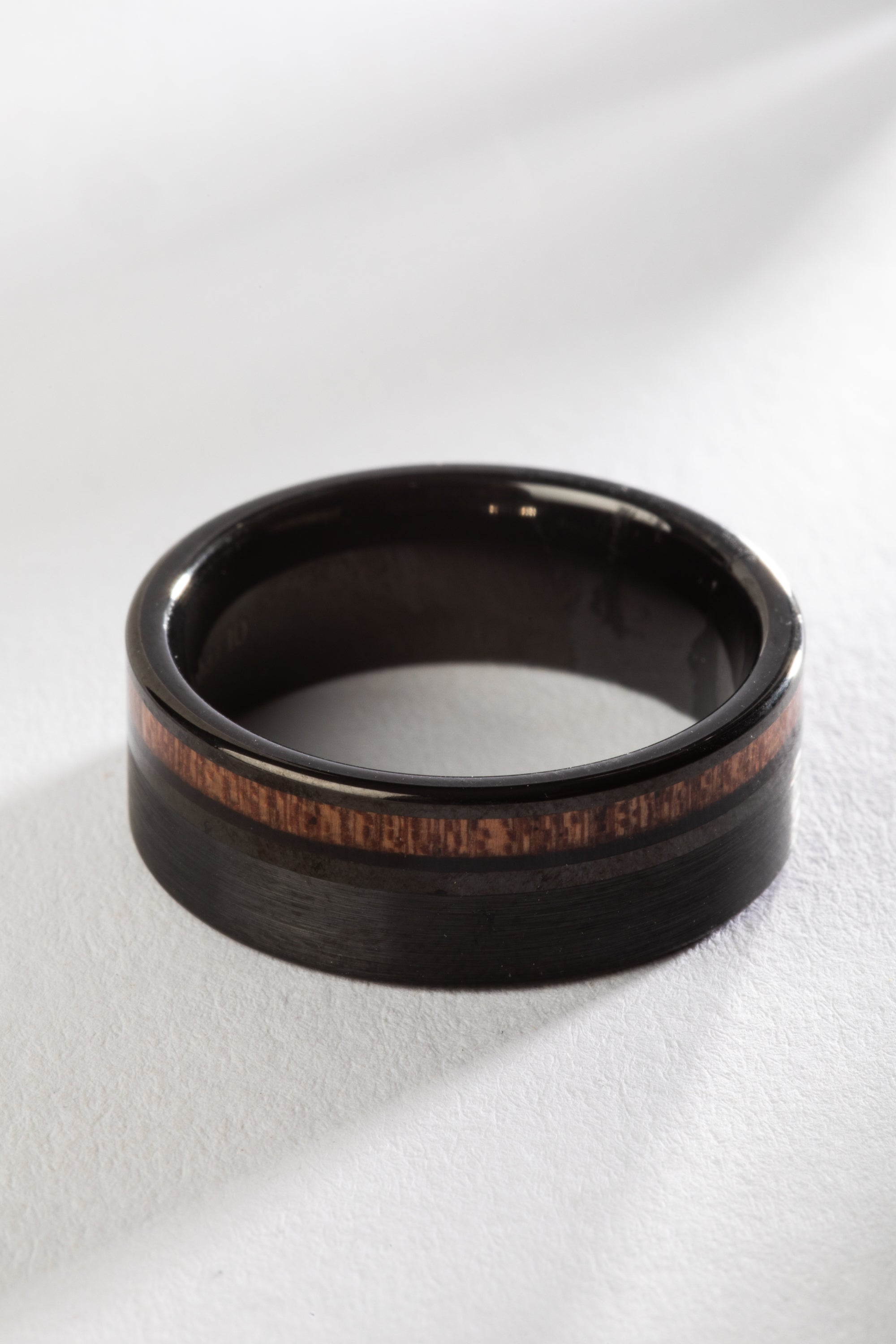 Mexicali Tungsten Koa Wood Ring