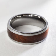 Mexicali Tungsten Koa Wood Ring