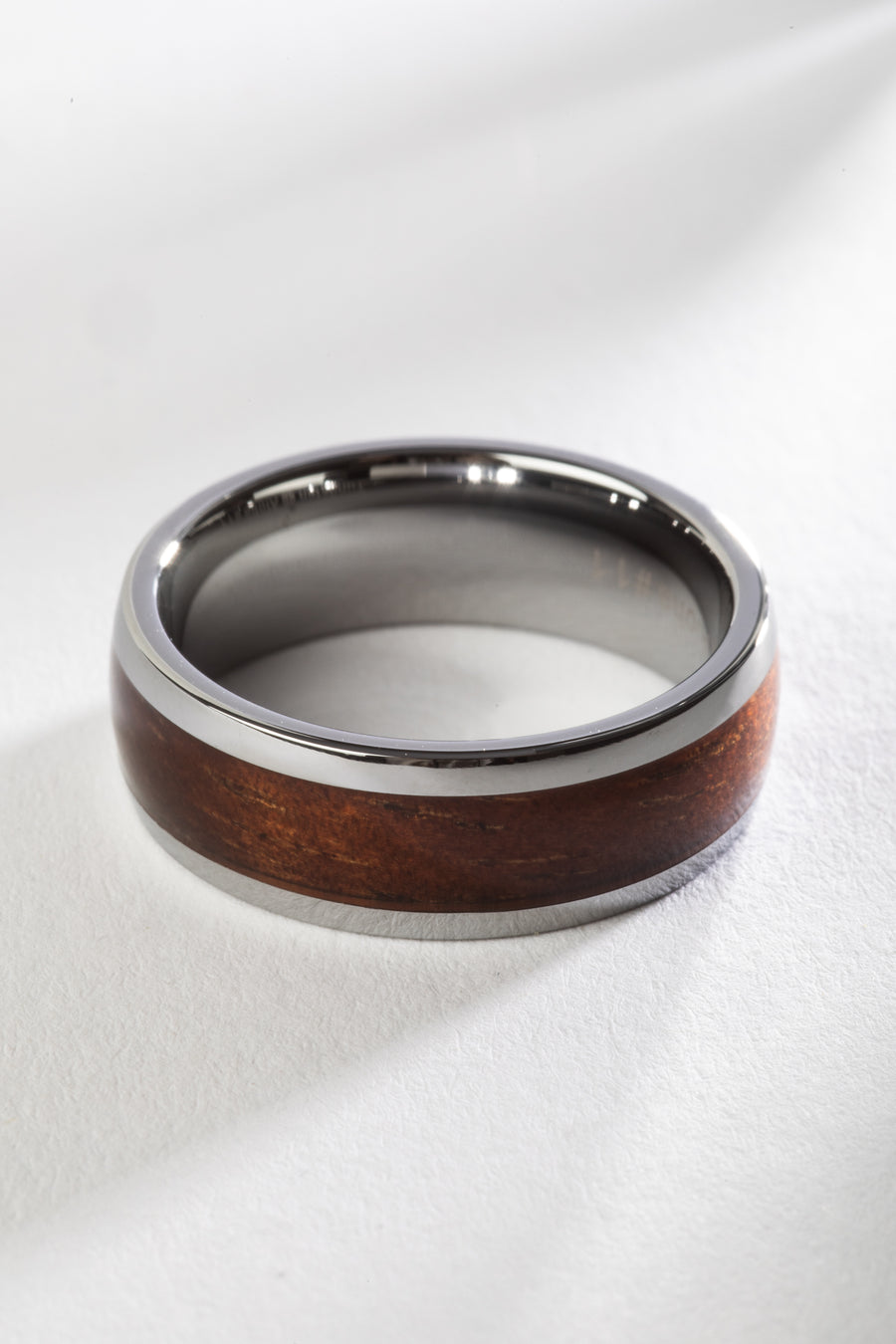 Mexicali Tungsten Koa Wood Ring
