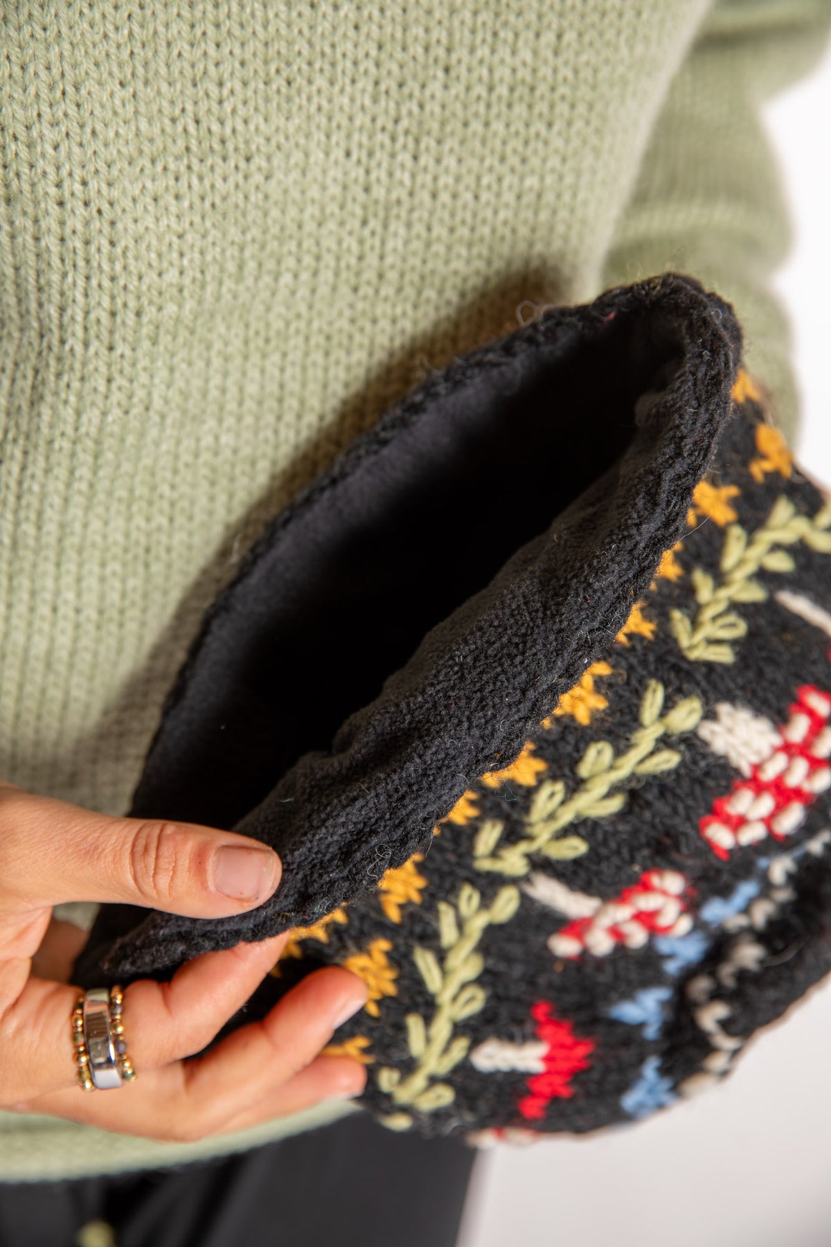 Mushroom Meadow Wool Beanie