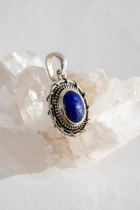 Nautical Rope Sterling Gemstone Pendant