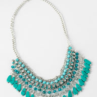 Ophelia Layered Turquoise Resin Necklace