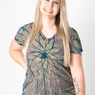 Oracle V-Neck Tie Dye T-Shirt