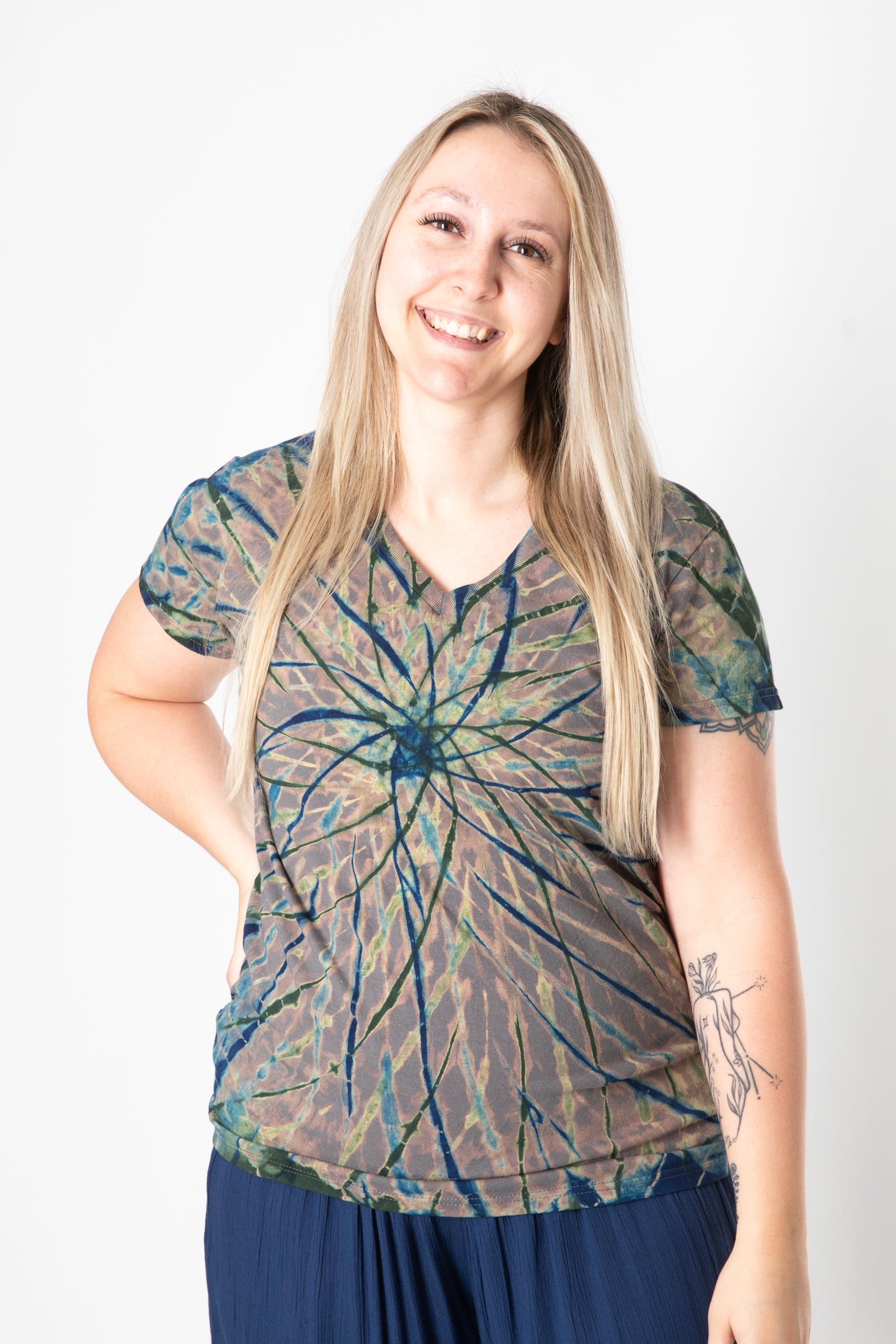 Oracle V-Neck Tie Dye T-Shirt