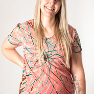 Oracle V-Neck Tie Dye T-Shirt