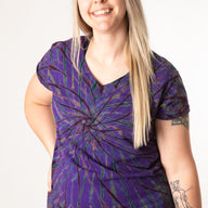 Oracle V-Neck Tie Dye T-Shirt