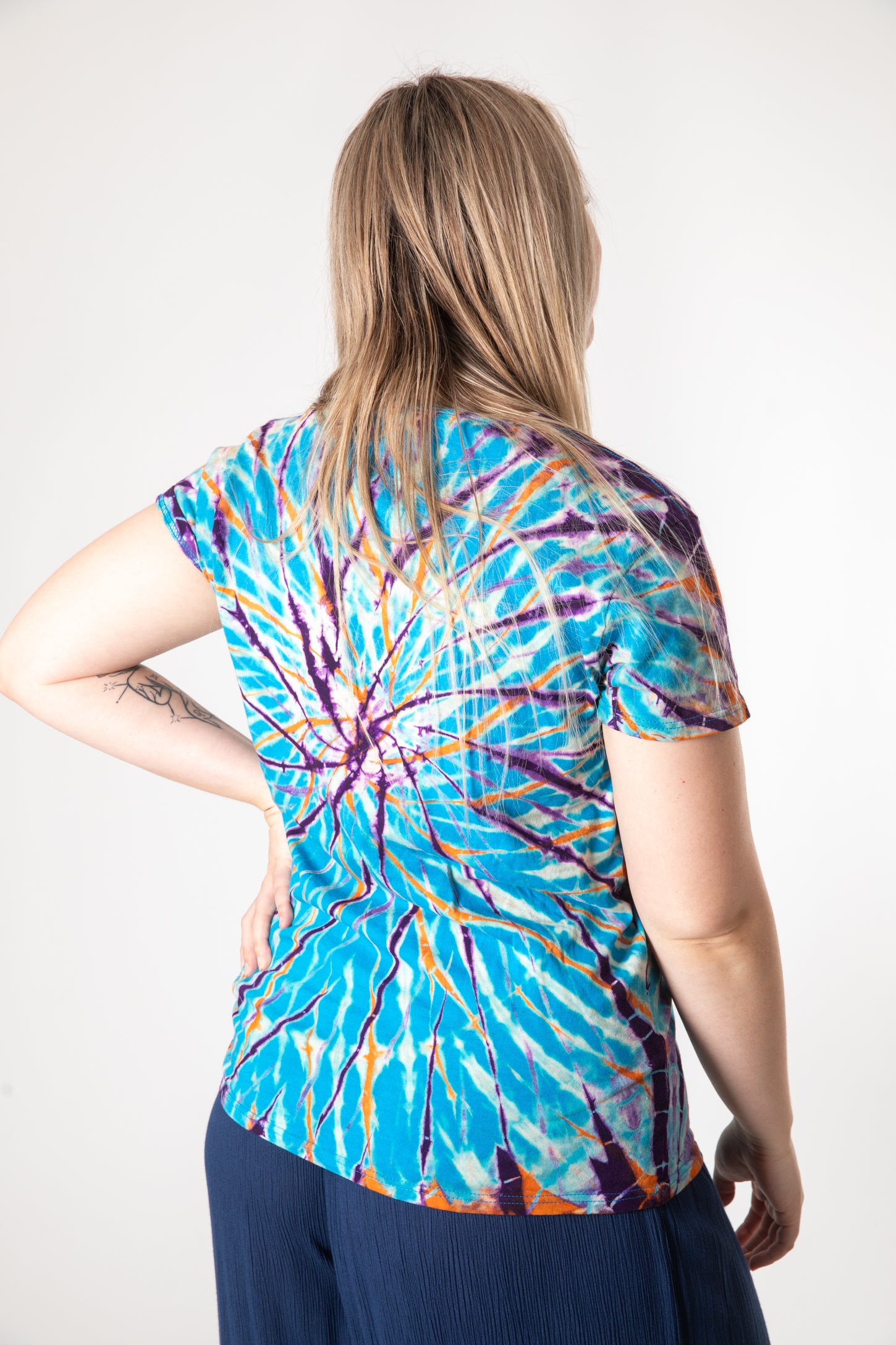 Oracle V-Neck Tie Dye T-Shirt