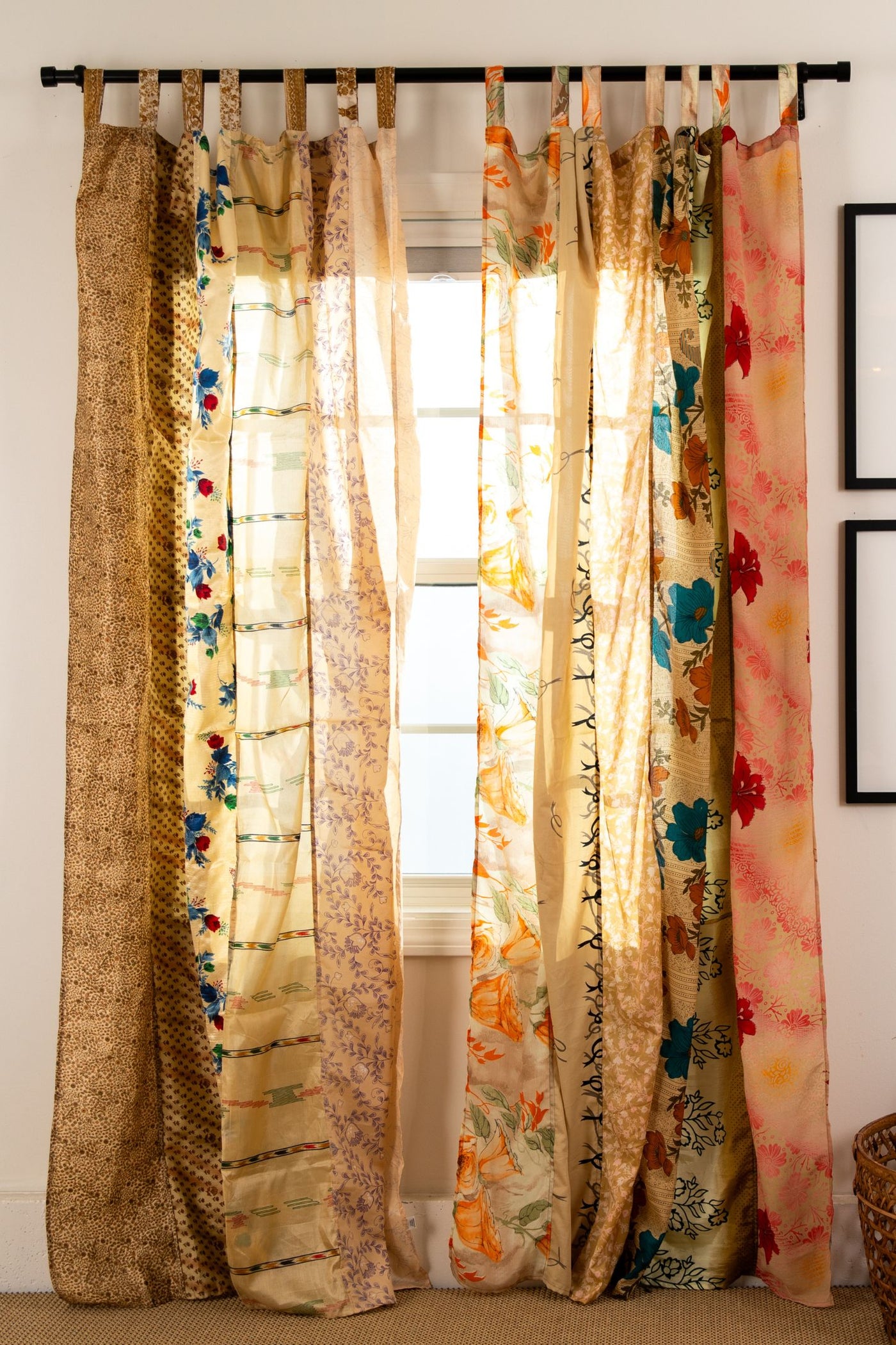 Recycled silk curtains in Jack Straw