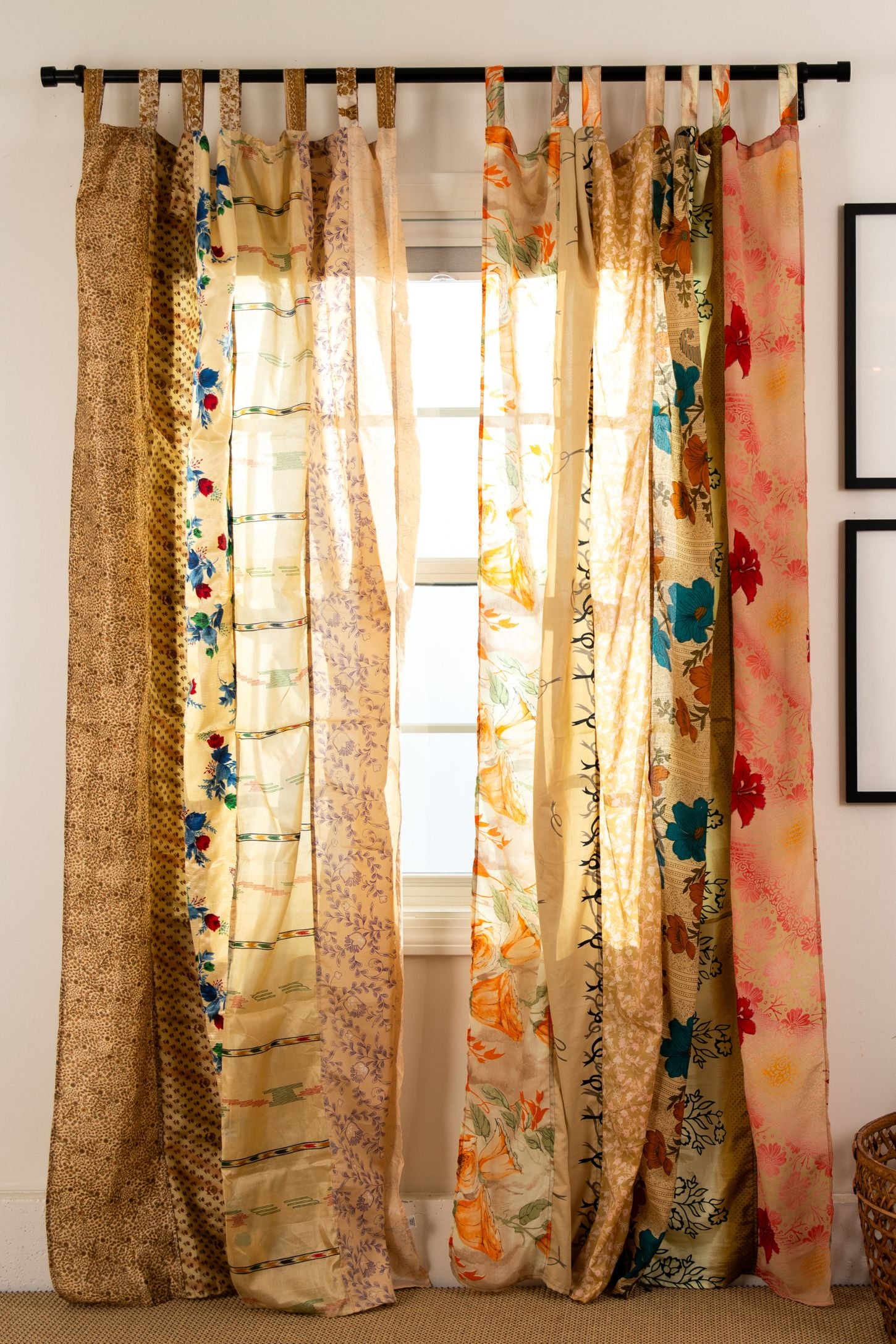 Recycled silk curtains in Jack Straw
