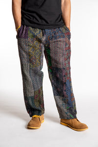 Patchwork Kantha Pants