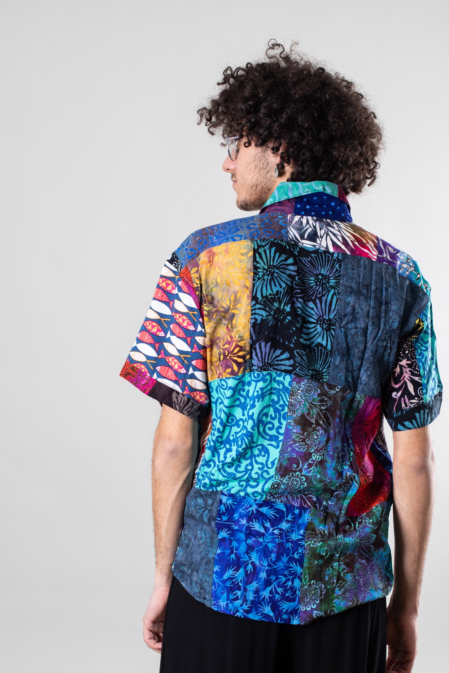 Patchwork Party Batik Button Up Shirt · Mexicali Blues