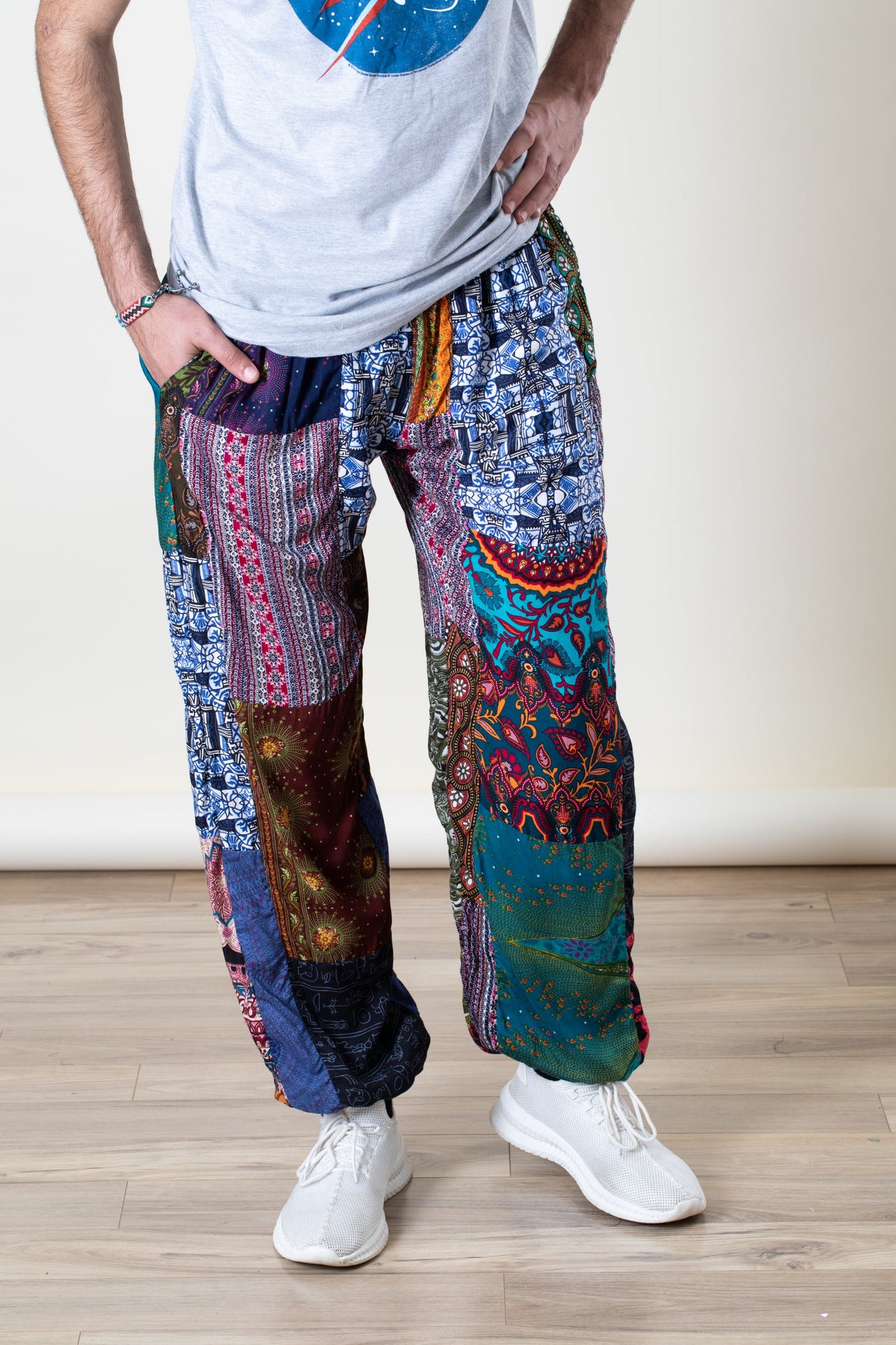 Road Trip Mens Patchwork Pants · Mexicali Blues