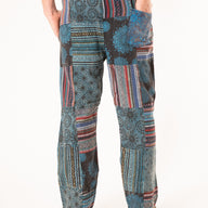 Patchwork Stone Wash Meditation Pants