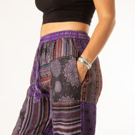 Patchwork Stone Wash Meditation Pants