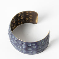 Patina Mixed Metal Wide Cuff Bracelet