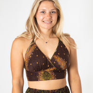 Peacock Feather Halter Top