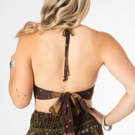 Peacock Feather Halter Top