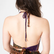 Peacock Feather Halter Top
