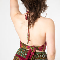 Peacock Feather Halter Top