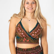 Peacock Feather Halter Top