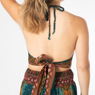 Peacock Feather Halter Top