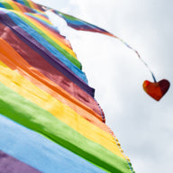 Pelangi Rainbow Flag with Telescoping Pole