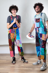 Upcycled Mens Hippie Overalls