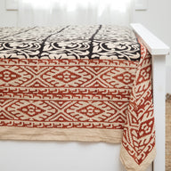 Provincial Block Print Queen Tapestry